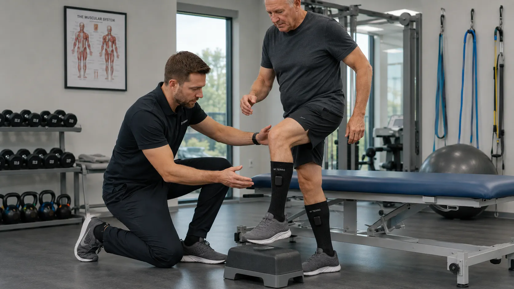 Older adult completing a supervised mobility assessment